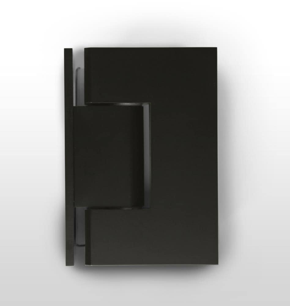 Black Frameless Hinged Shower Door F847