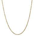14kt Yellow Gold 2.5mm Milano Rope Chain 16 inch Lobster Clasp M603752
