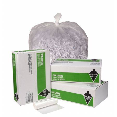 Recycled Can Liner, 12-16 gal, Clear, PK500 T4951