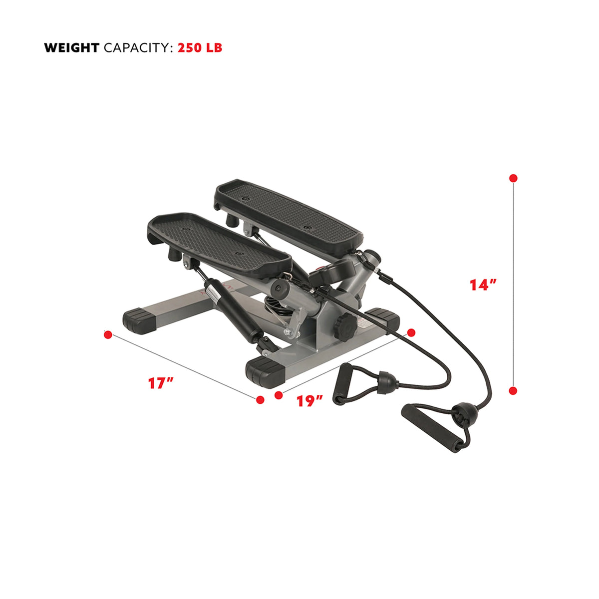 Mini Stair Stepper with Resistance Bands X132