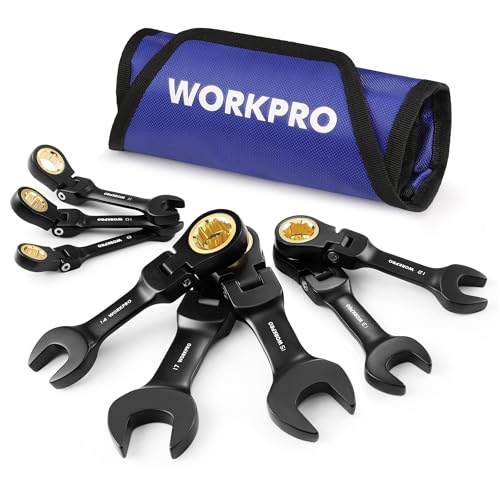 8 Piece Metric 9-17 mm Stubby Ratcheting Combination Wrench Set R126973