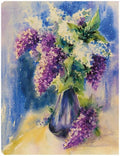 Purple and Ivory Lilacs Canvas Art 24x32 S9390
