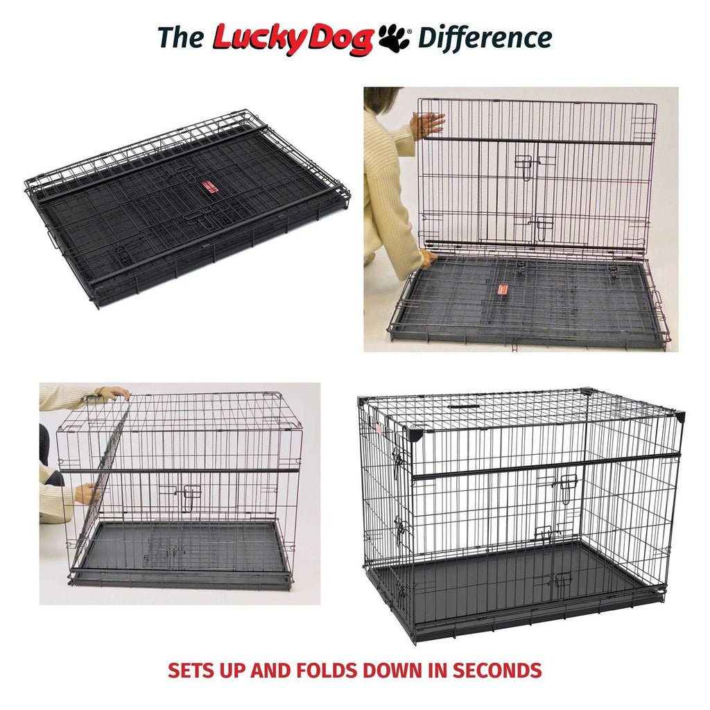Sliding Double Door Dog Crate F89097