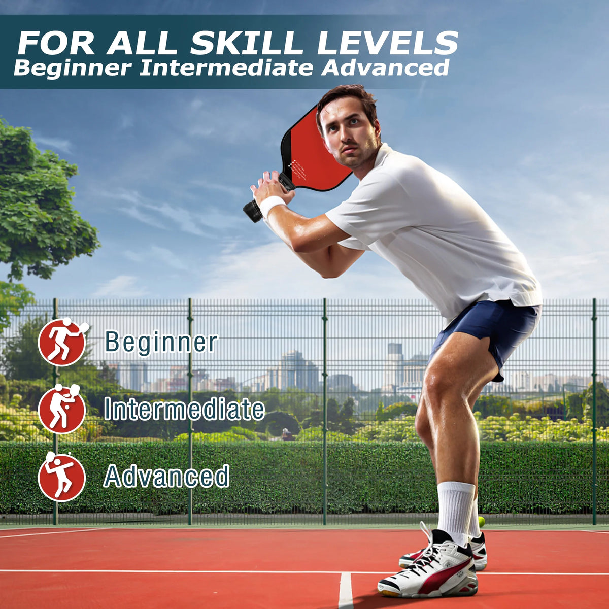 USAPA Approved Fiberglass Pickleball Set of 2 G296719