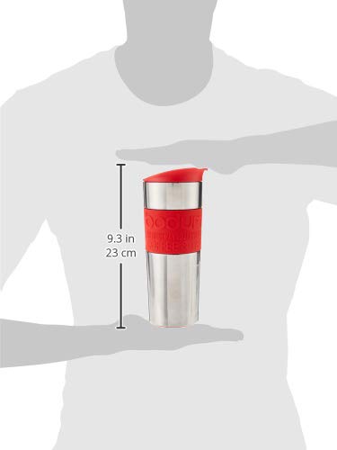 Black 15oz Vacuum Insulated Stainless Steel Travel Press E7351
