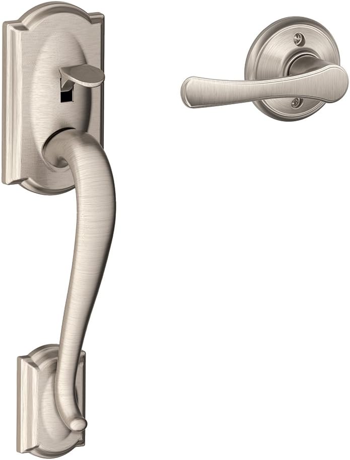 Matte Black Lower Half Front Entry Handleset with Lever V73515