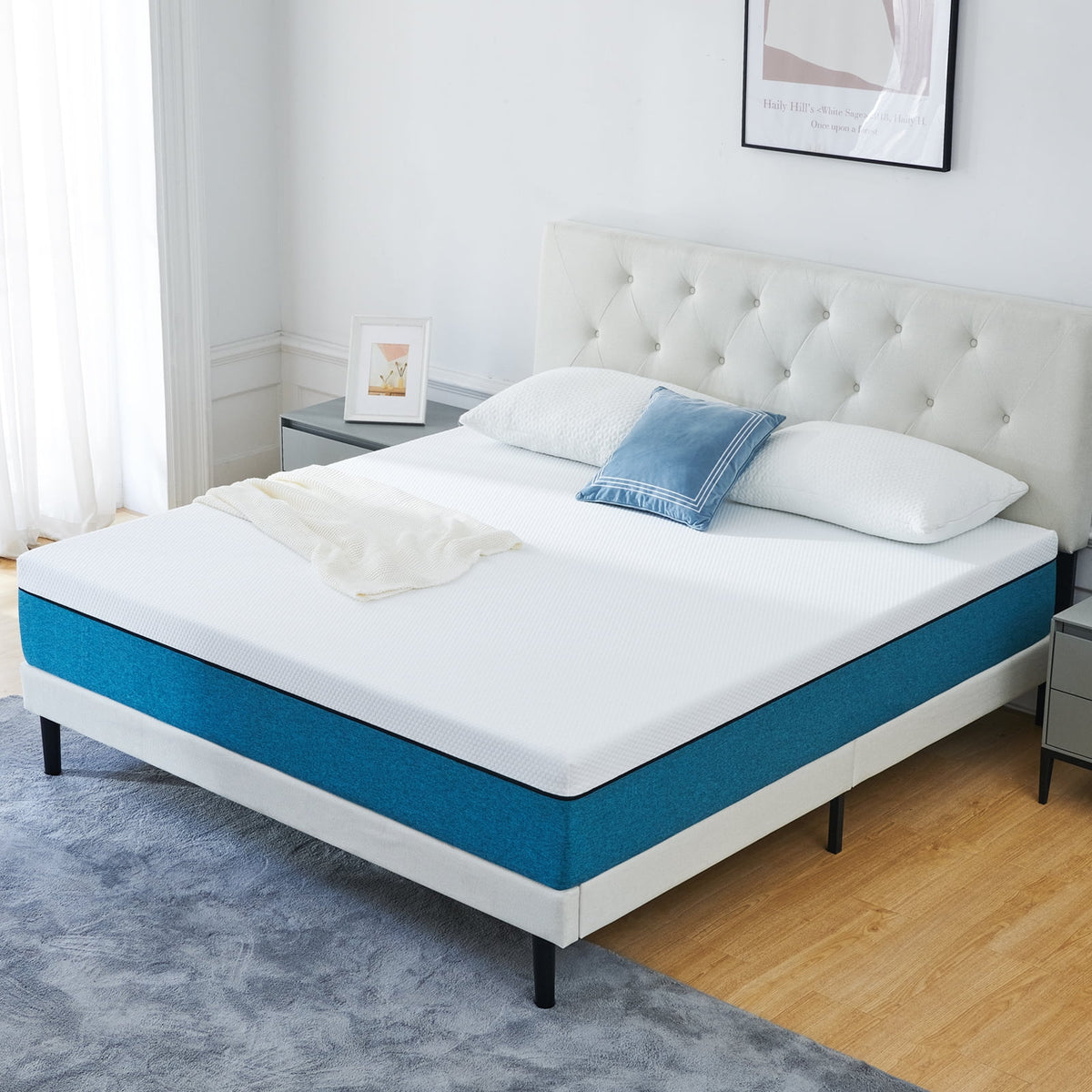 Queen 10 Medium Gel Memory Foam Mattress G54951