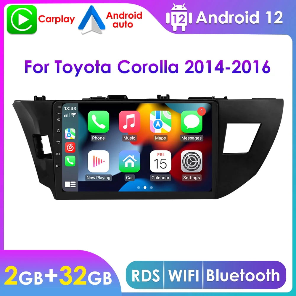 Android 12 2+32GB Car Stereo Radio Carplay GPS Navigation M54806