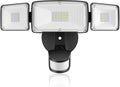 3 Head LED Security Lights with Motion Sensor, 40W, IP65 Waterproof, Brown, Pack of 2 Y928