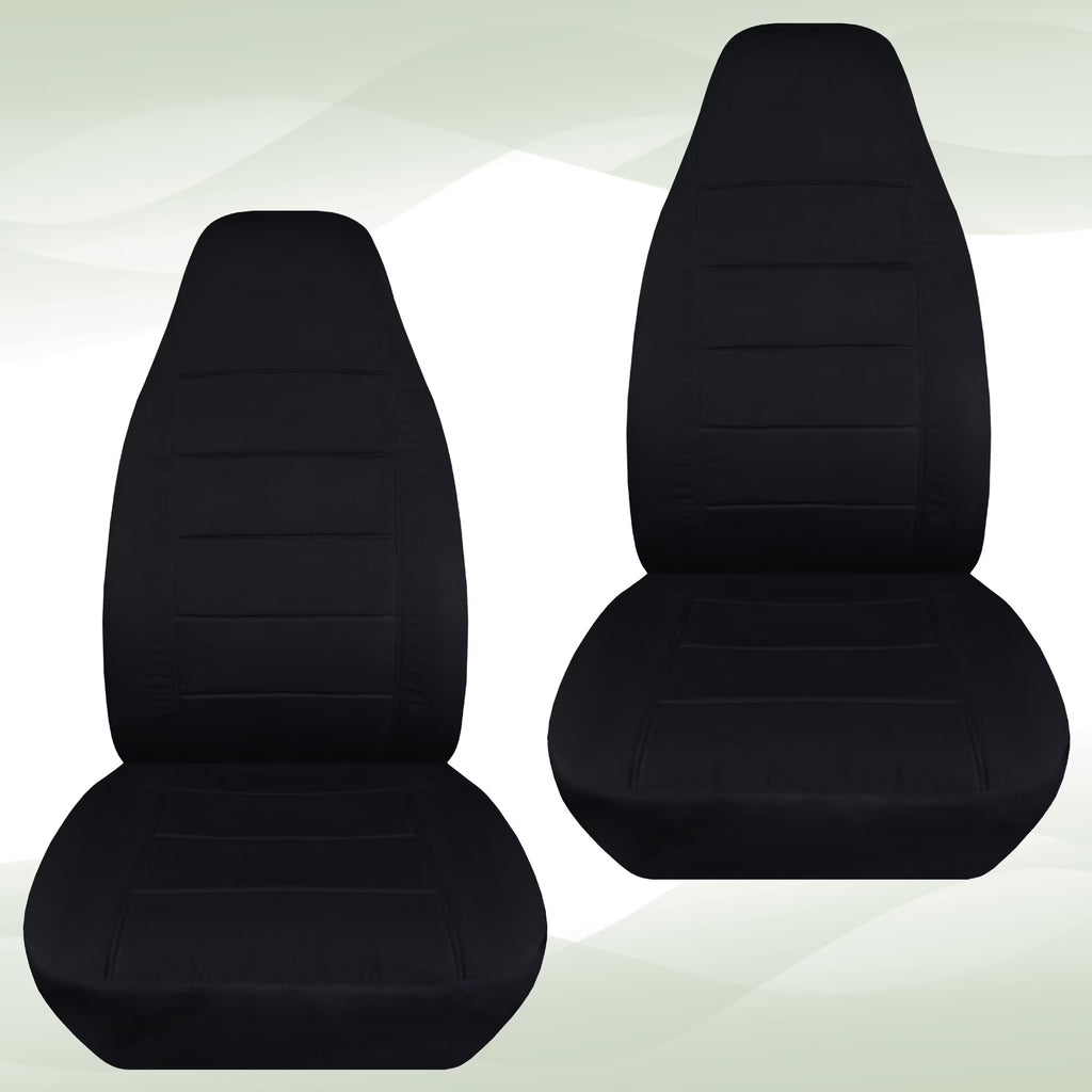 Black Velour Truck Bucket Seat Covers B801281