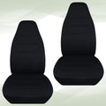 Black Velour Truck Bucket Seat Covers B801281