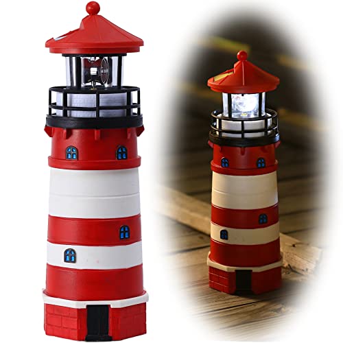 Solar LED Lighthouse Lamp Outdoor Decorative F11587