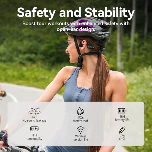 Green Wireless Bluetooth 5.4 Open Ear Bone Conduction Headphones with Mic K762