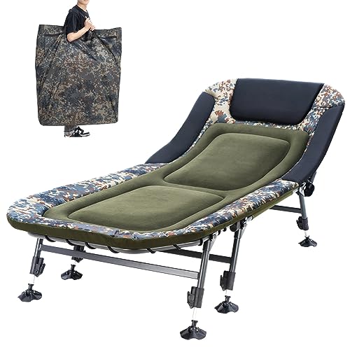 Heavy Duty Folding Camping Cot with Carry Bag Y4743