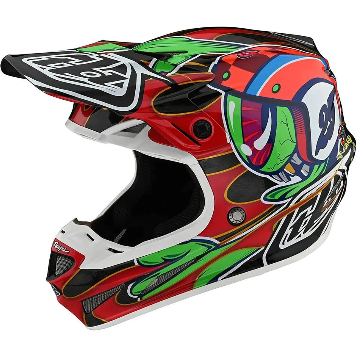 Red/Black Large Carbon Helmet O2398