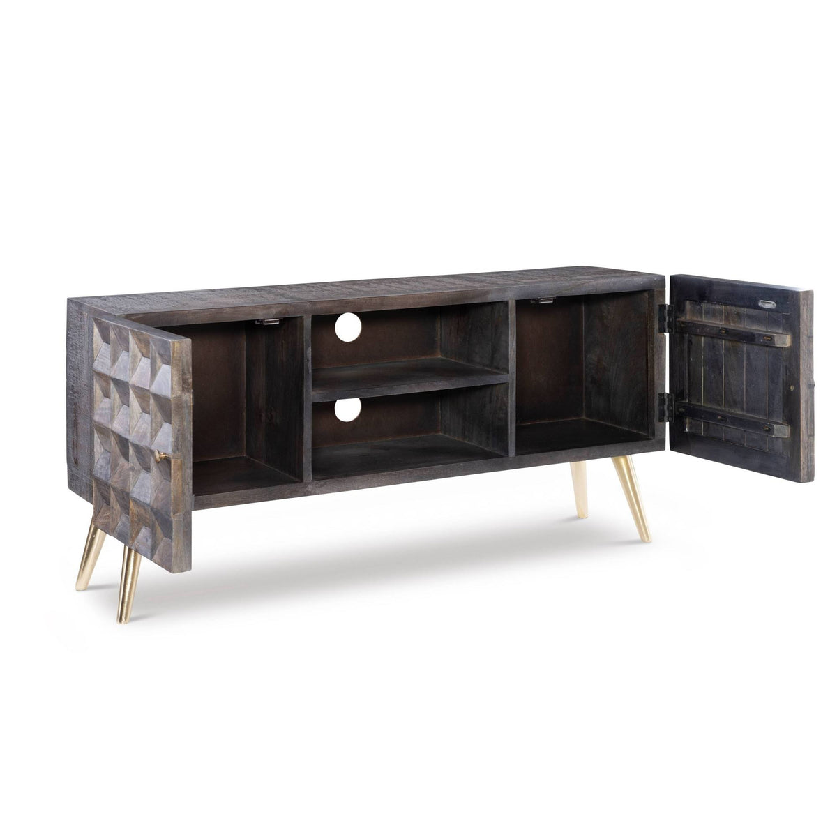Brown Media Cabinet S331