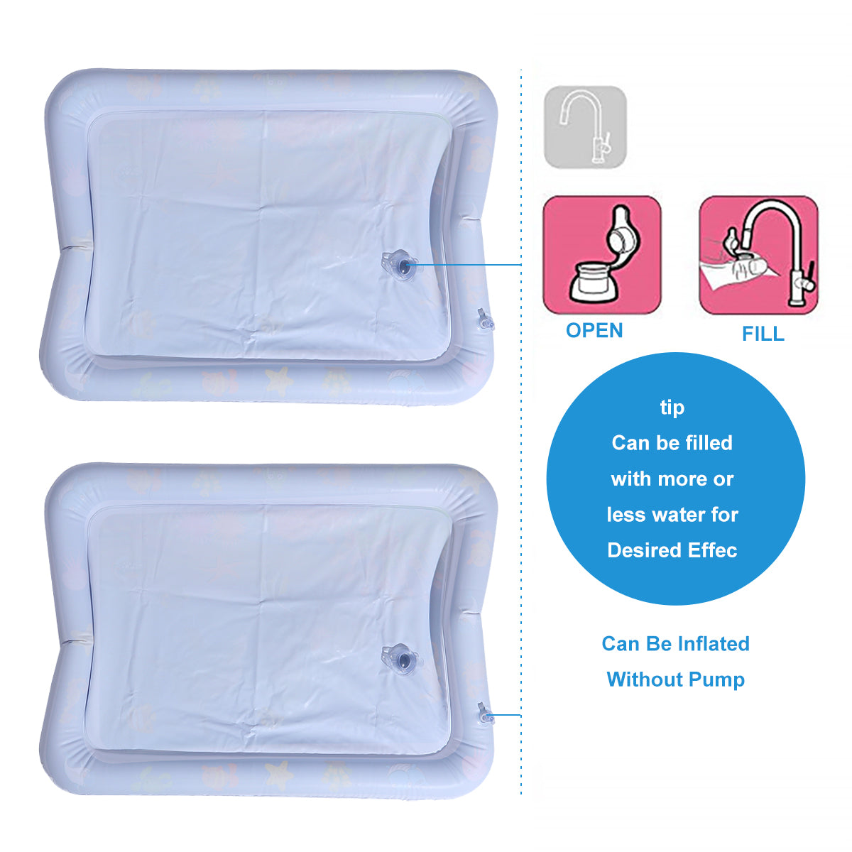 Blue Infant Inflatable Water Play Mat B629839
