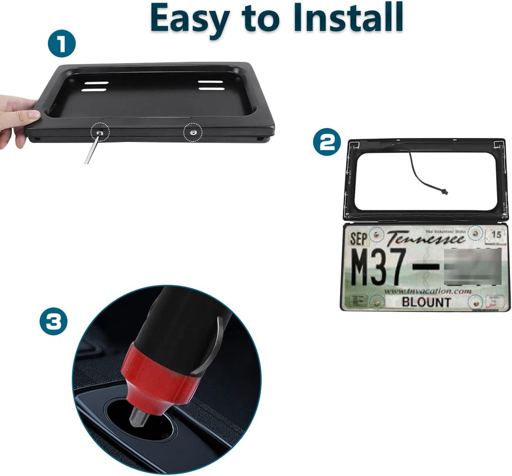Black License Plate Frame Pack of 2 R755
