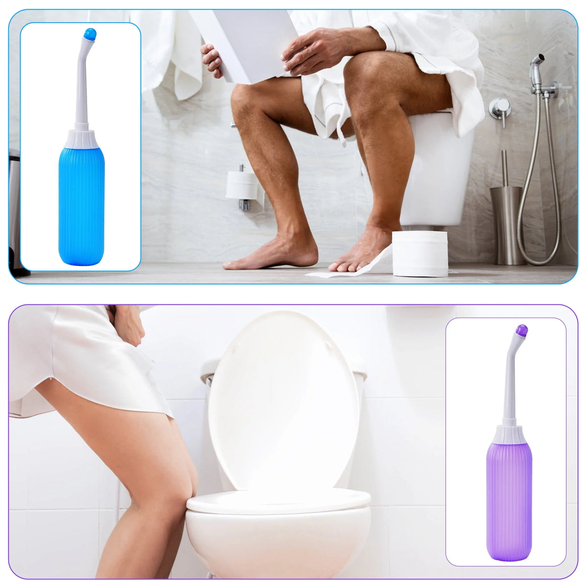 2 Pack Portable Travel Bidet Bottle with Travel Bag B391759
