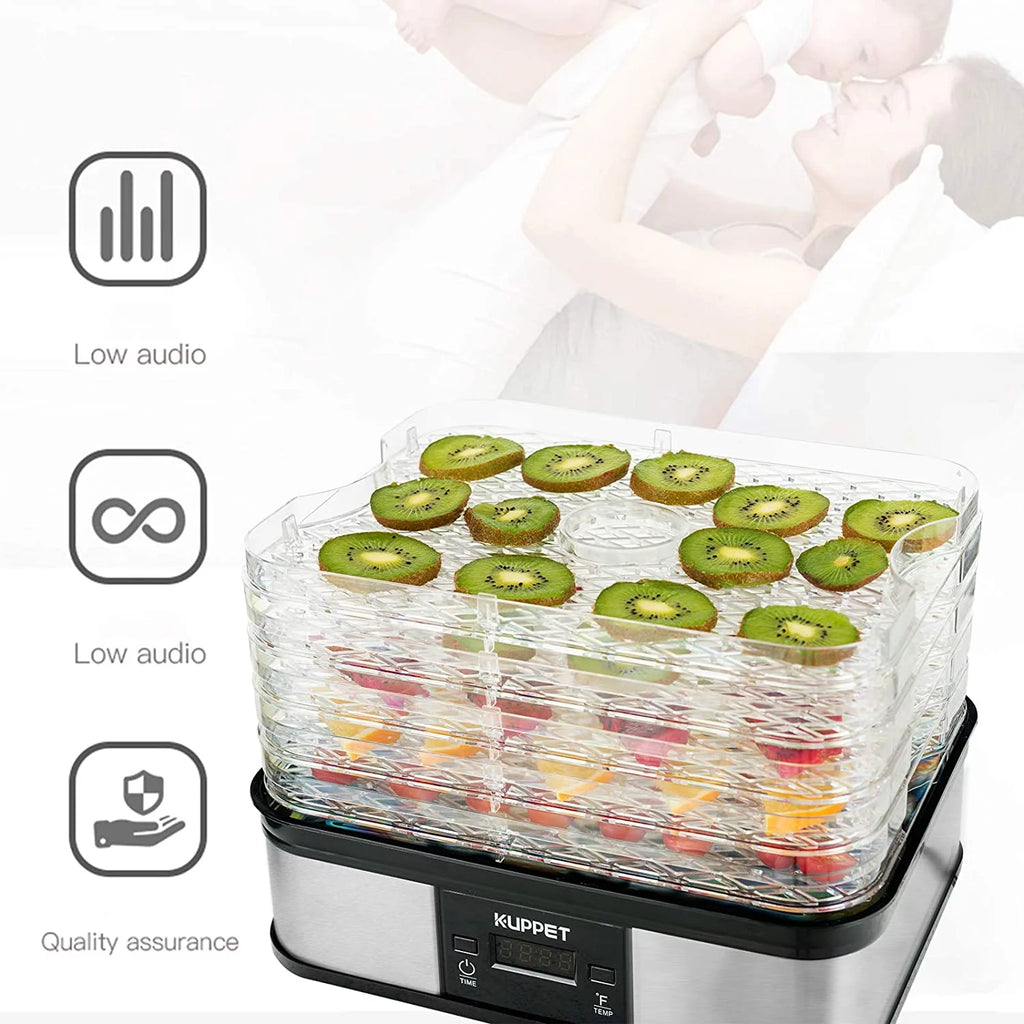 Electric Food Dehydrator with Adjustable Thermostat, 5-Tray R584366