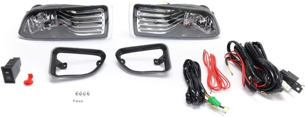 Pair Halogen Fog Light Assembly with Clear Lens L762