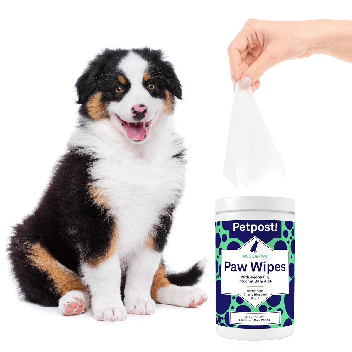 Dog Paw Cleaner with Coconut Oil, Jojoba Oil, and Aloe J3436