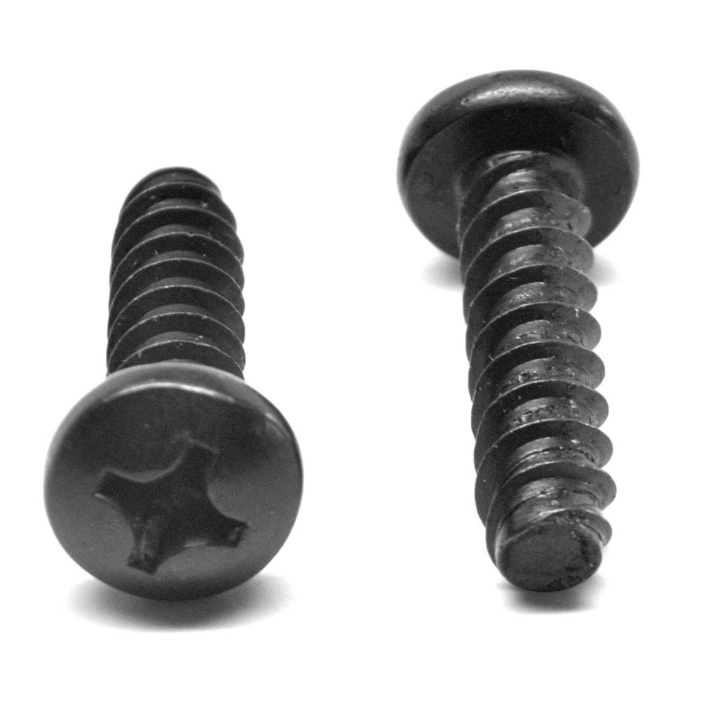 8-18 x 1 Sheet Metal Screw Phillips Pan Head Black Oxide R45725