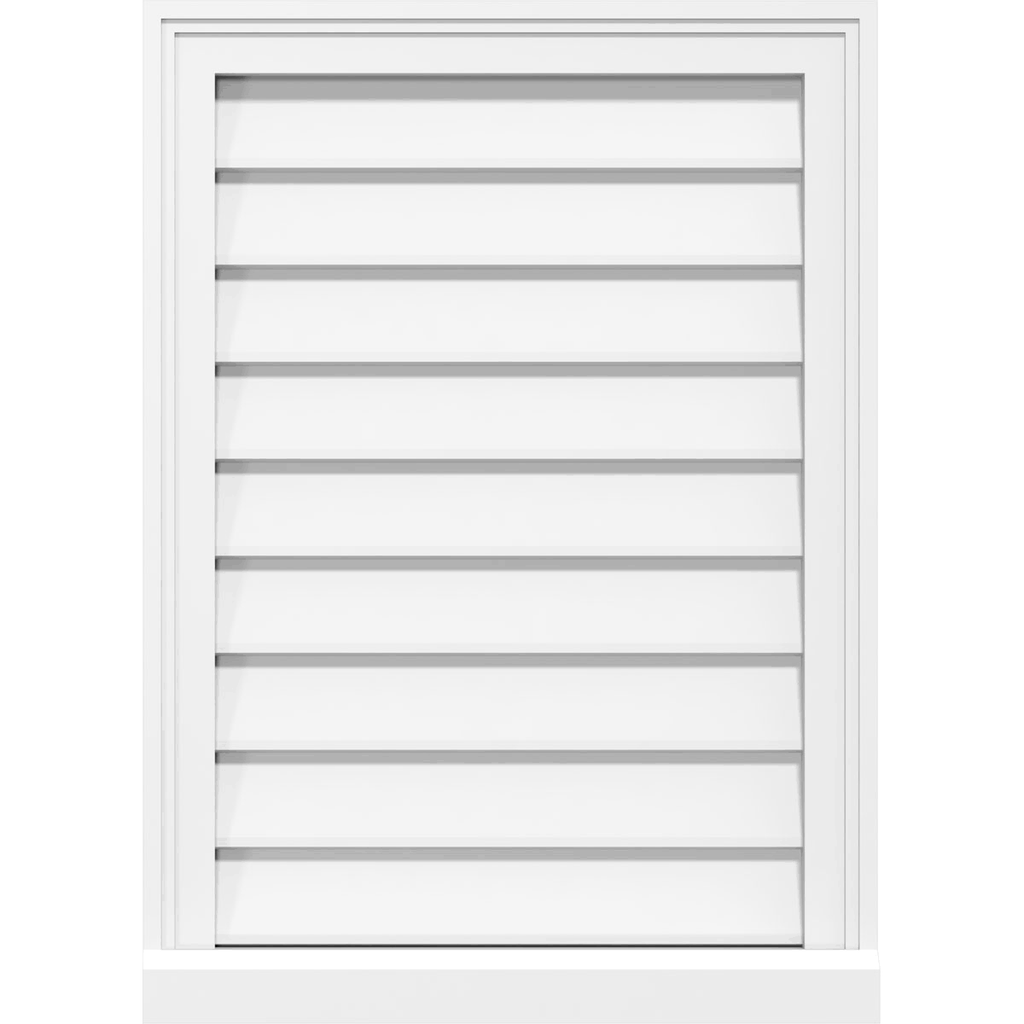 PVC Gable Vent with Brickmould G310
