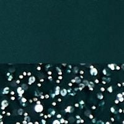 Green Sequined Beaded Asymmetrical Overlay 3/4 Sleeve V Neck Sheath Dress U81494