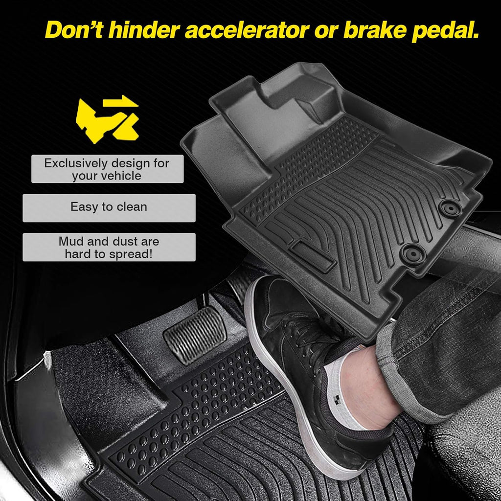 All Weather Floor Mat 2 Row Liner Set TPO Z994