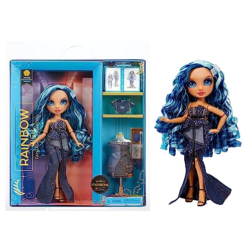 Blue 11” Fashion Doll and Playset with 2 Complete Doll Outfits and Fashion Play Accessories N7582