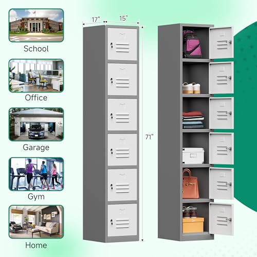 71" Metal Storage Cabinet with Lock S448