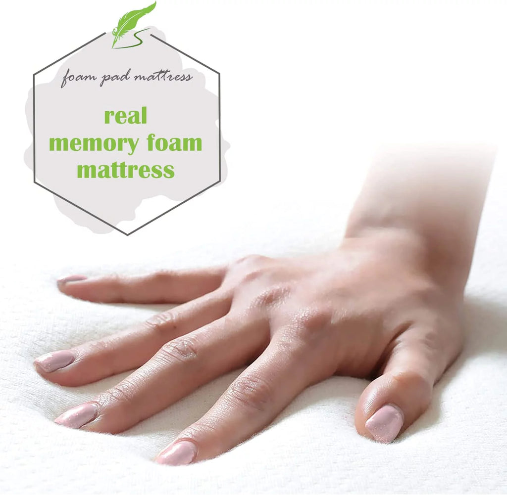 Folding Guest Bed with 4 inch Mattress Twin Size K79333