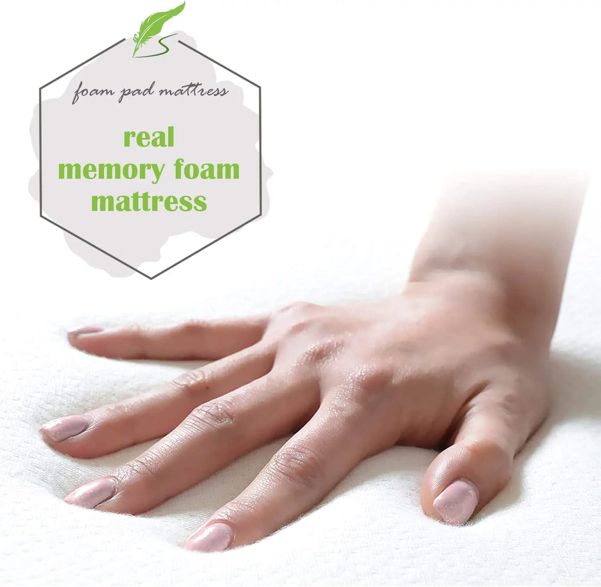 Folding Guest Bed with 4 inch Mattress Twin Size K79333
