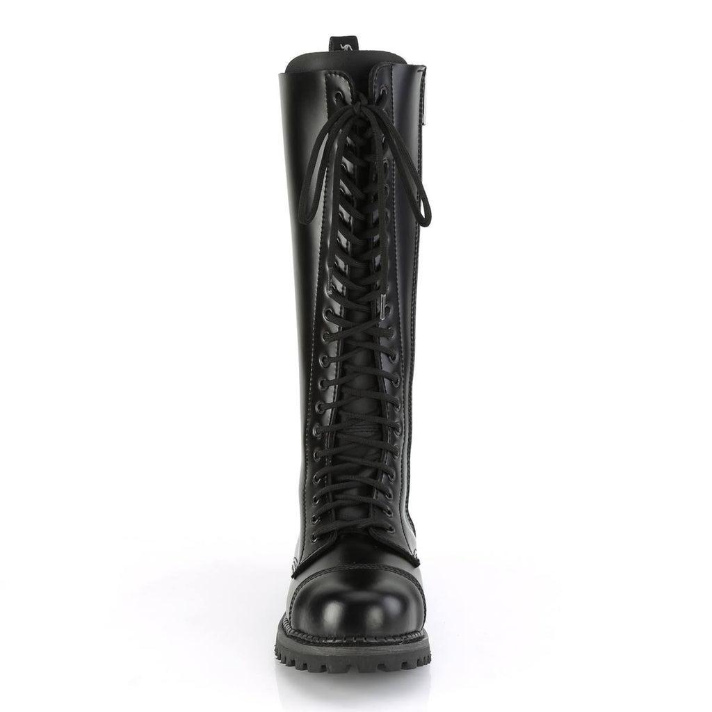 Black Leather Boots L13146