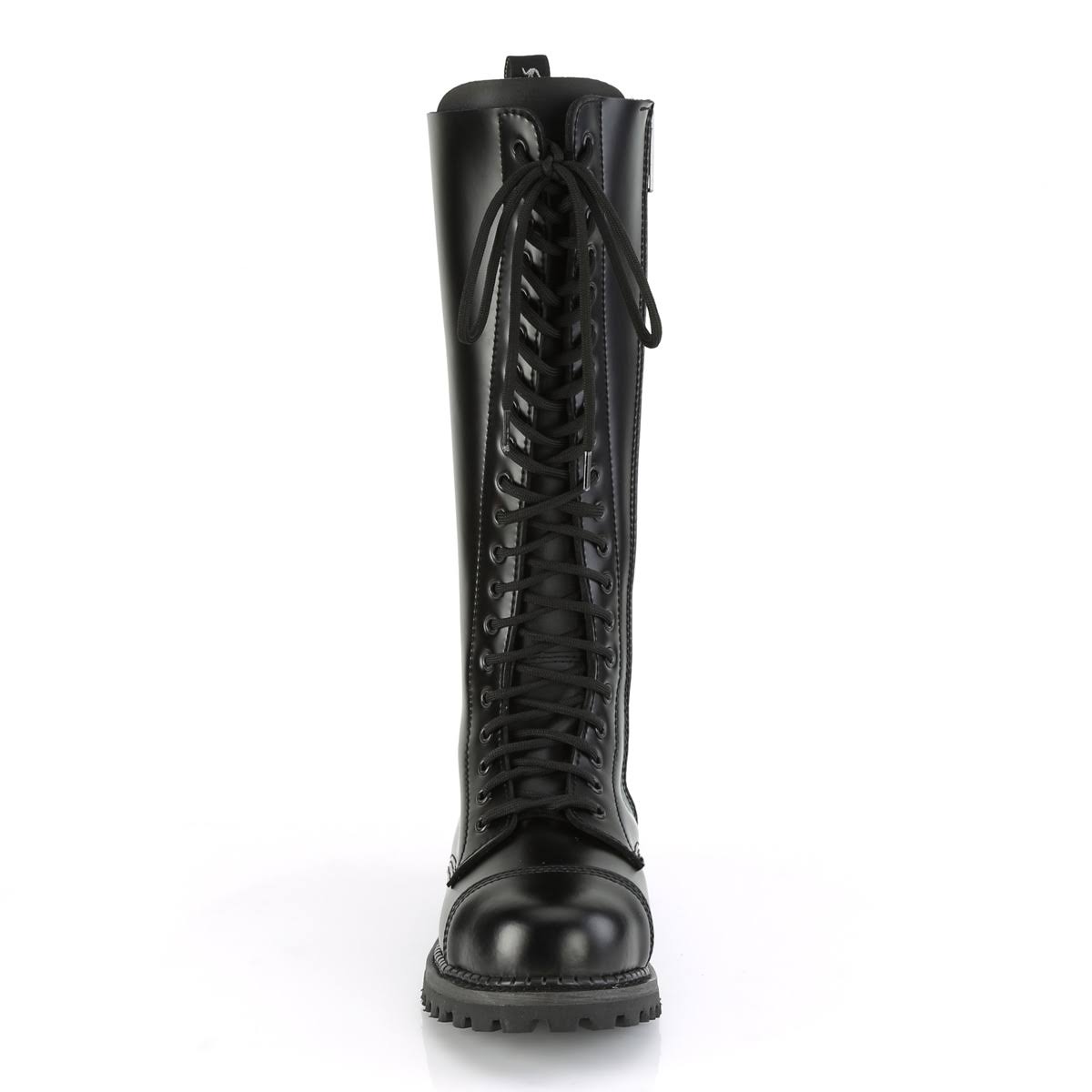 Black Leather Boots L13146