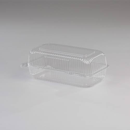 Clear Plastic Hinged Locking Lid Food Container A44471
