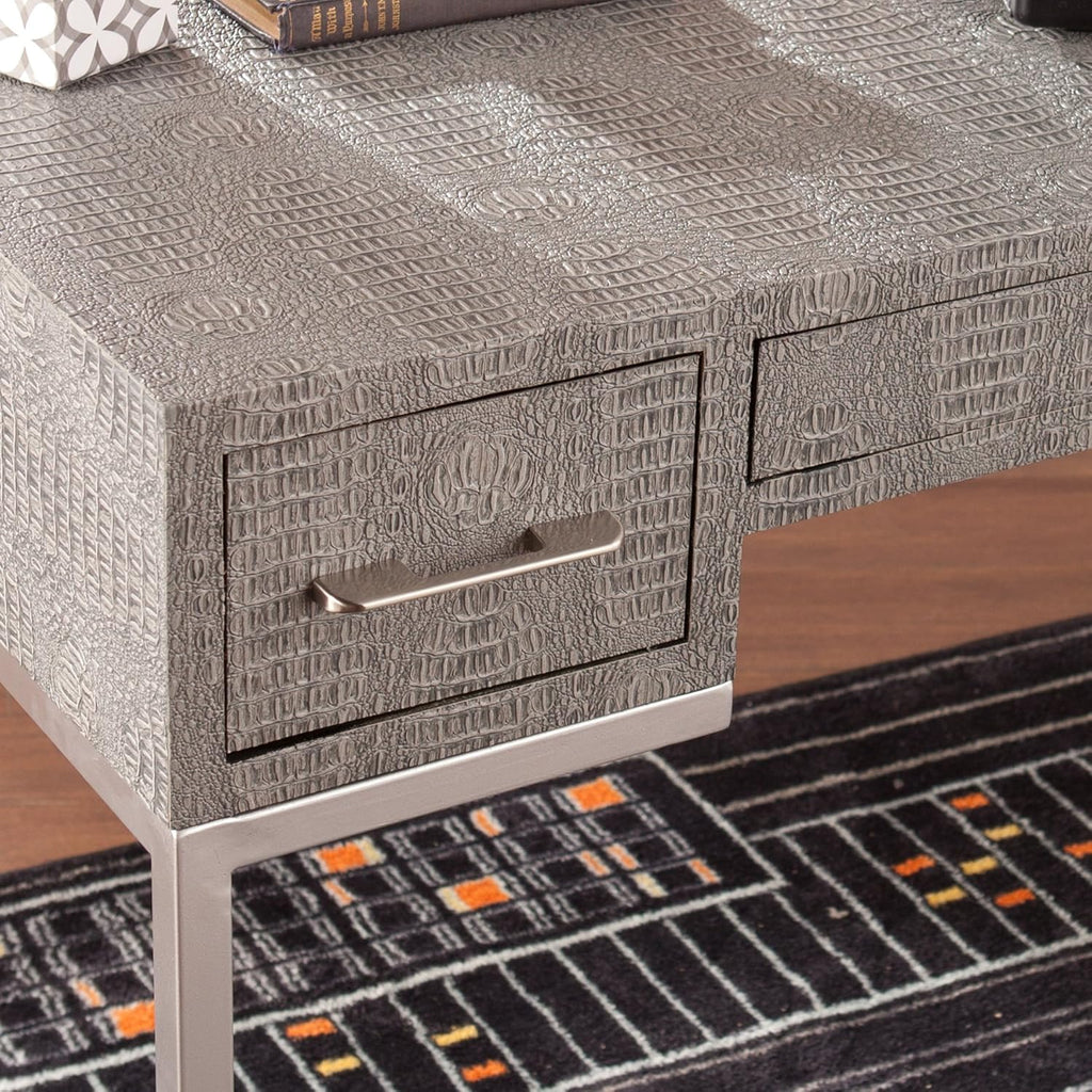 Gray Textured Reptile Desk L7301