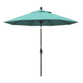 9 ft. Matted Black Aluminum Market Patio Umbrella B882