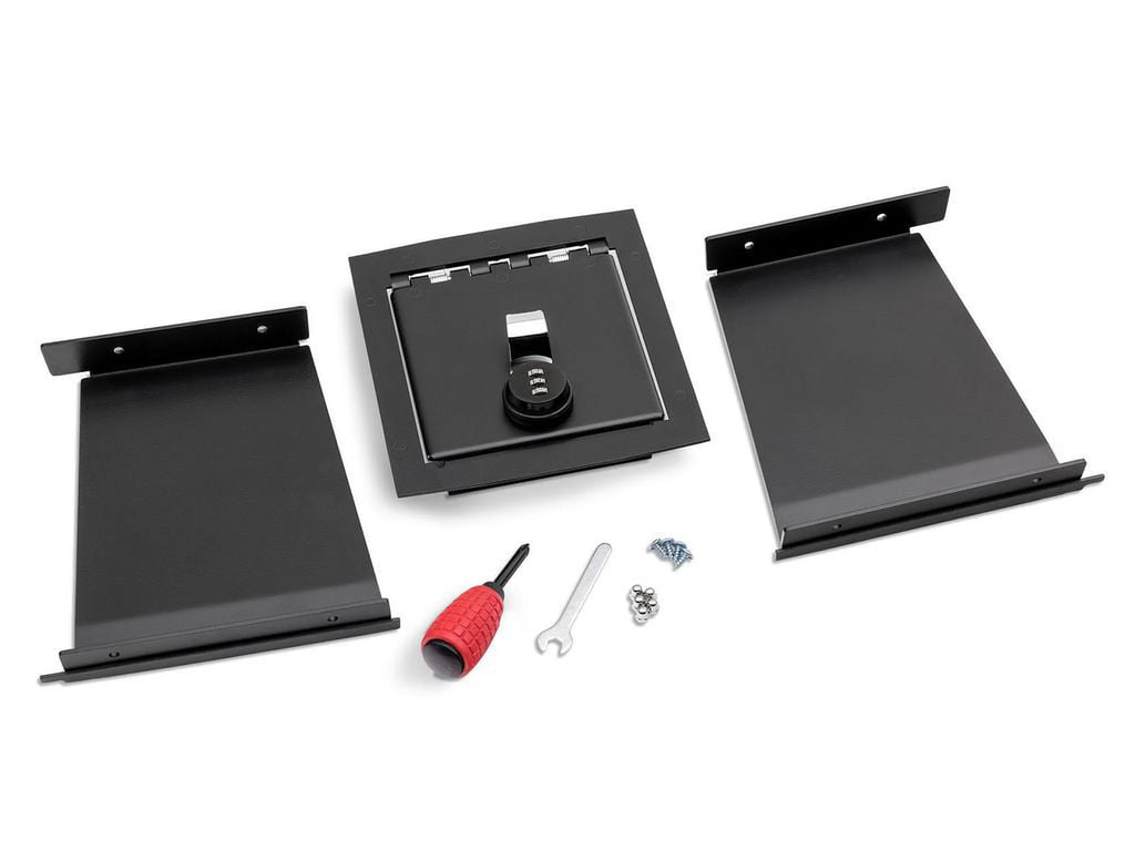Steel Textured Black Center Console Vault Y6915