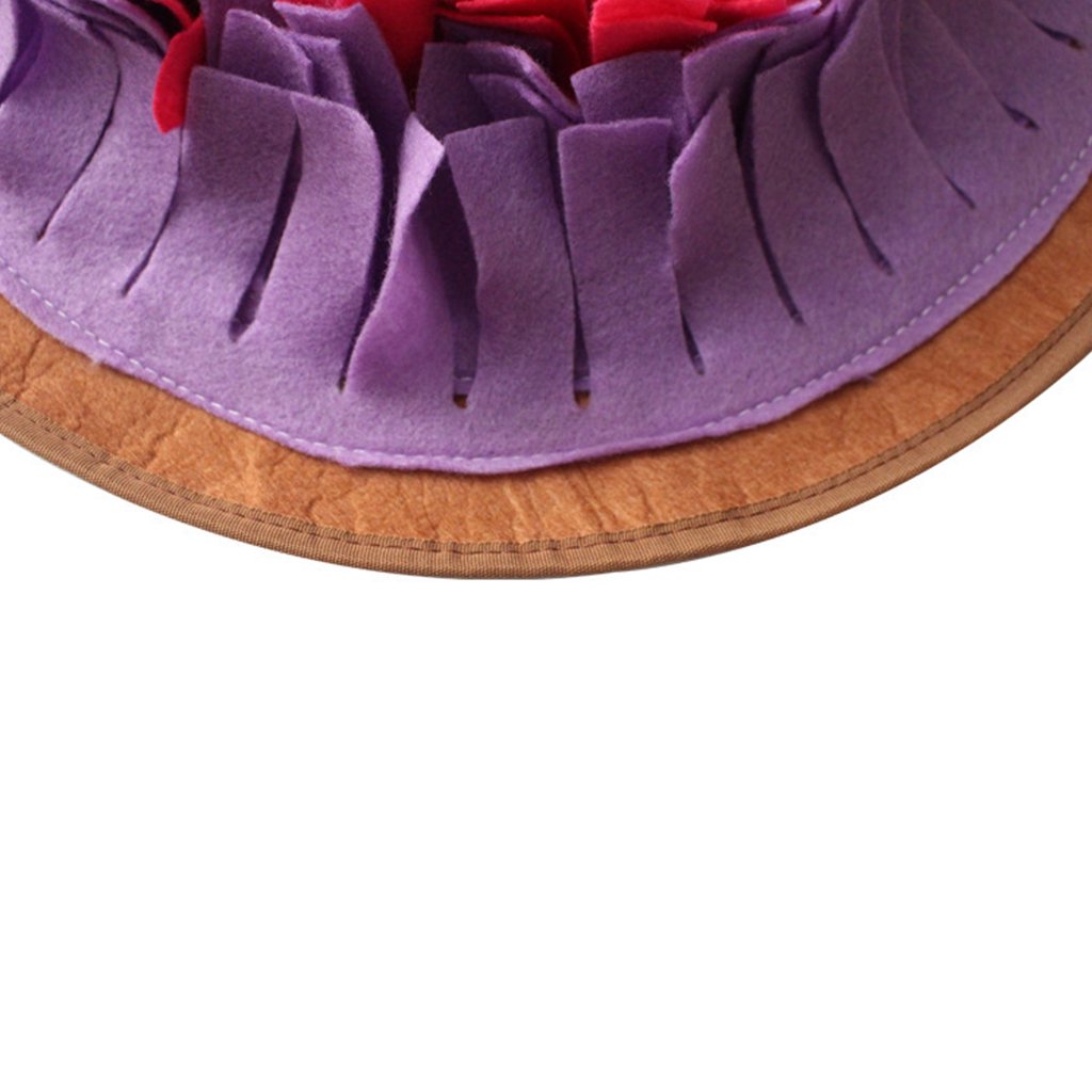 Round Snuffle Mat for Dogs Feeding Pad Interactive Puzzle Toy X360