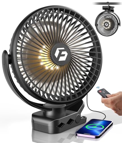 24000mAh 8-inch Portable Rechargeable Clip on Fan O2362