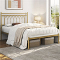 Metal Platform Bed with Headboard T732317