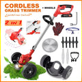 Cordless Electric Grass Trimmer with Wheels B1950