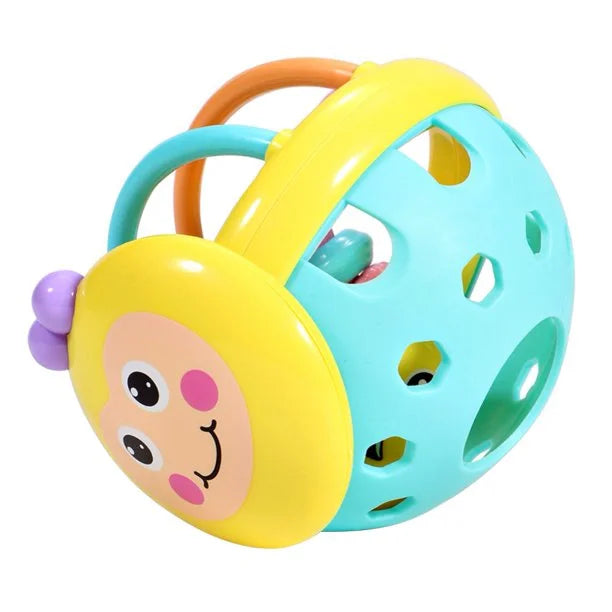 Rattle Ball Sensory Teether Toy Silicone Non-Toxic BPA Free Baby Educational Toy Y664872