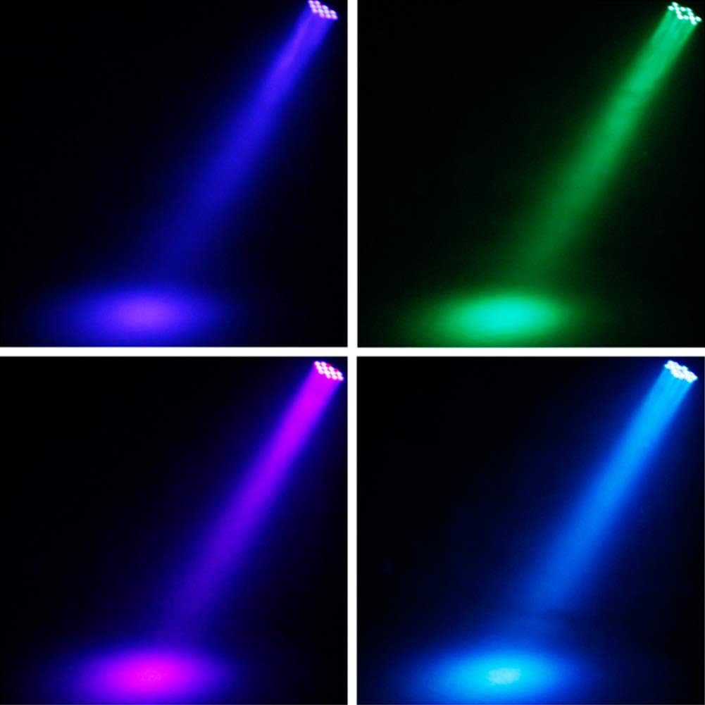 4 Pack Rechargeable Battery Powered RGB LED Uplights I4447