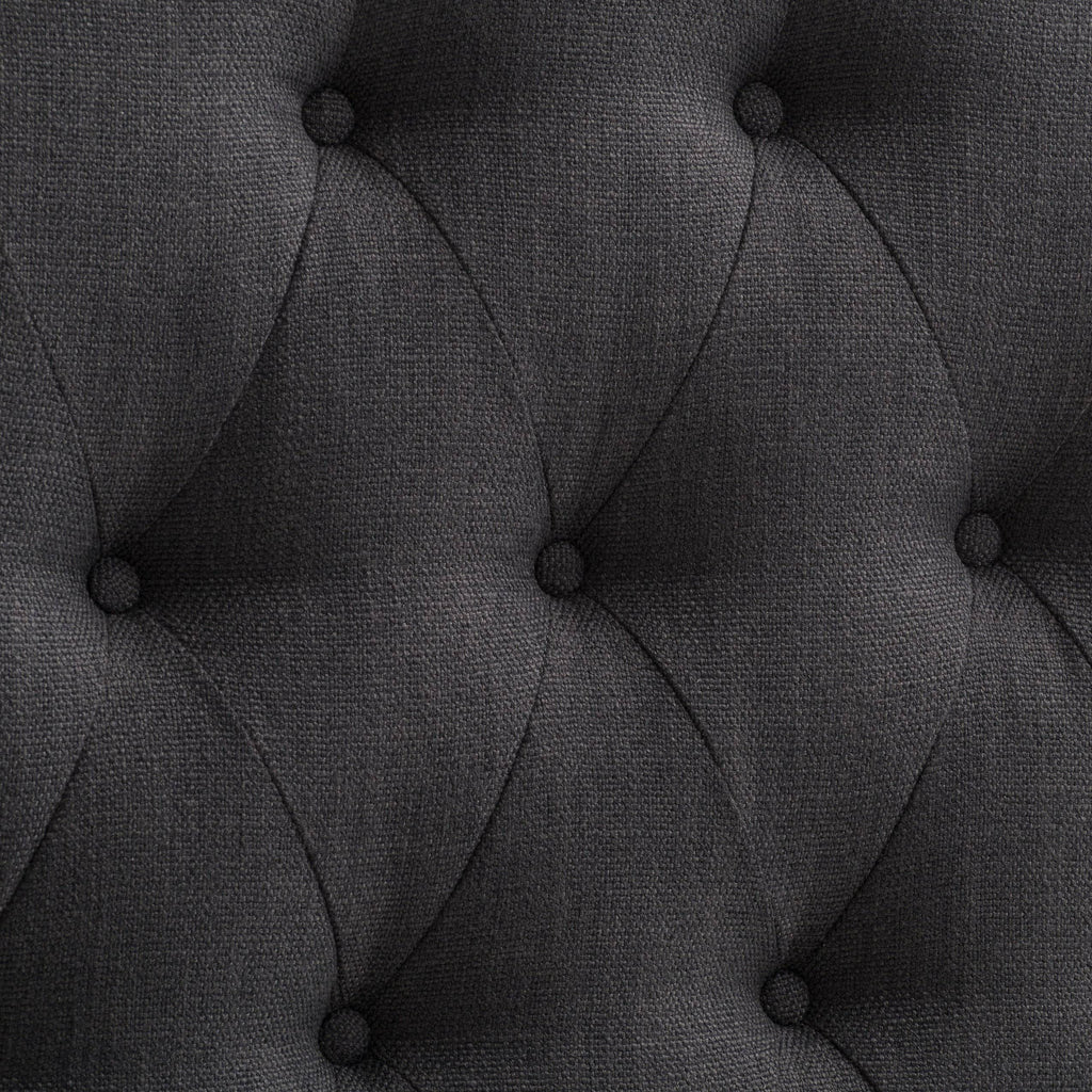 Tufted Light Gray Fabric Headboard P555273