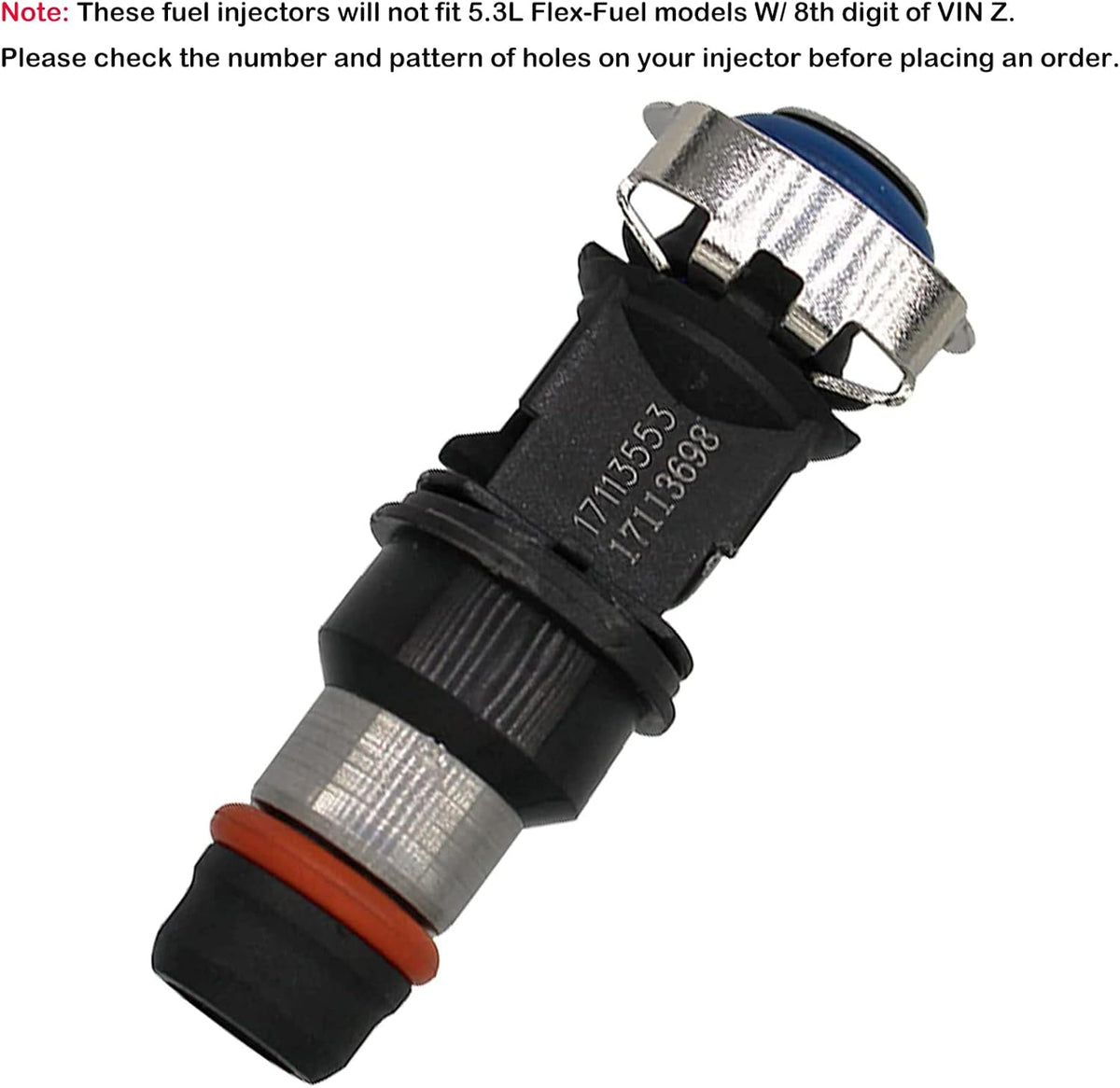 8PCS Fuel Injectors for Chevy Silverado Suburban Tahoe GMC Sierra Yukon 1500 2500 3500 Envoy Savana Escalade W1038