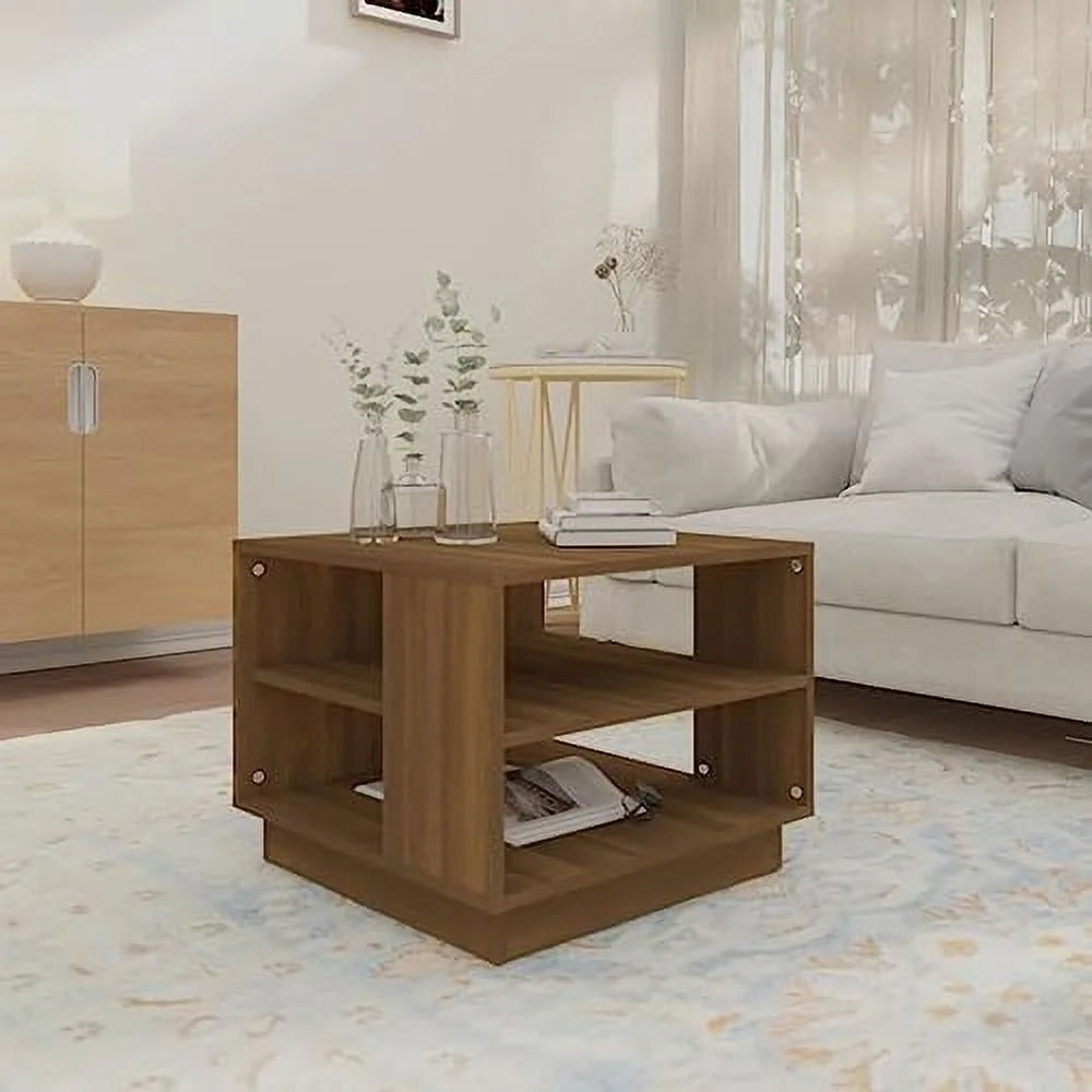 Brown Oak Engineered Wood Coffee Table L247804
