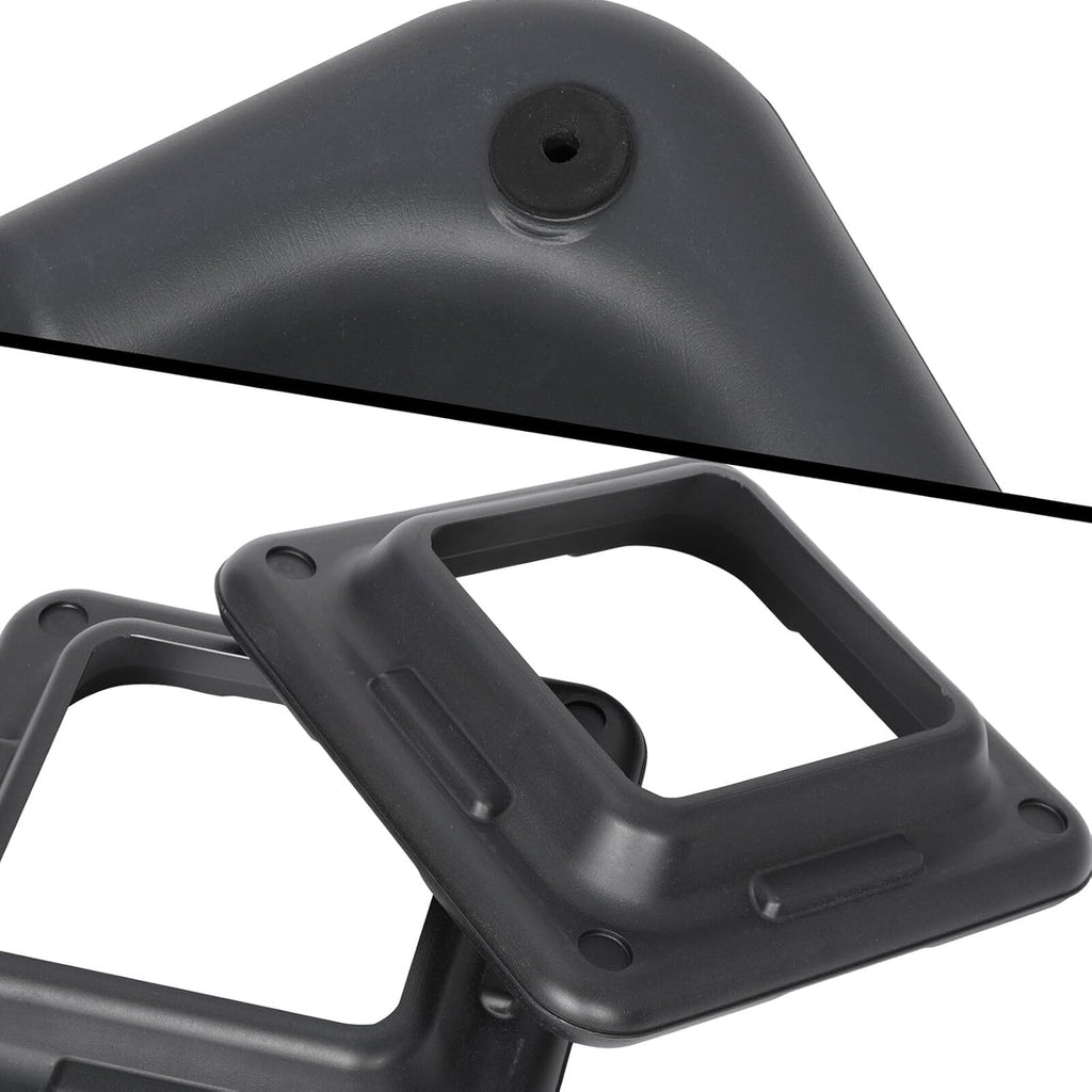 16"" x 16"" Adjustable Height Stepper Square Workout Platform with 4 Risers, Grey&Black V36272
